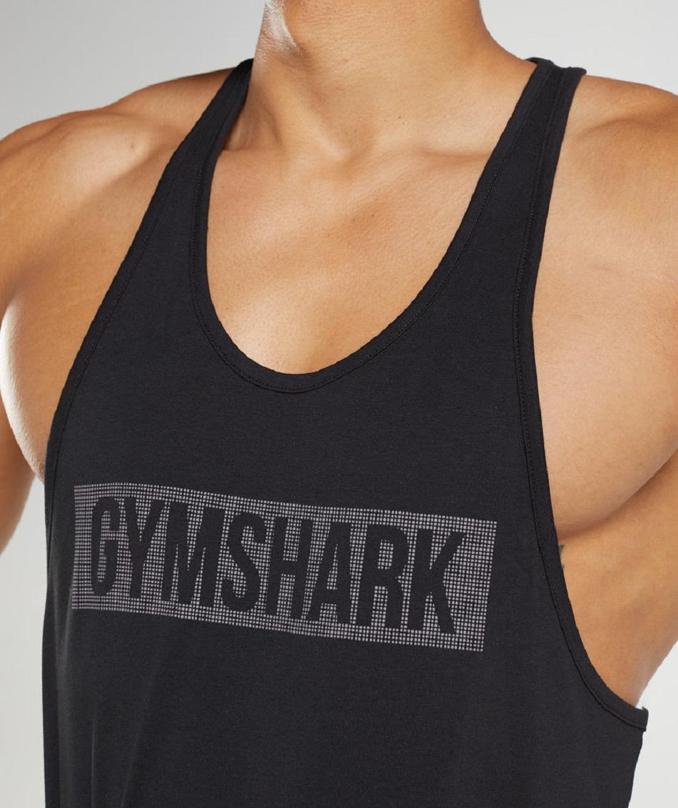 Stringers Męskie Gymshark Block Czarne | PL 3715AHK